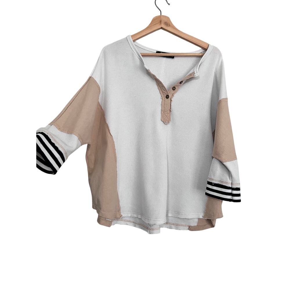 Blue B Collection Women's Medium Oversized Boho Top